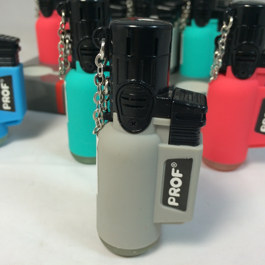briquet chalumeau gris