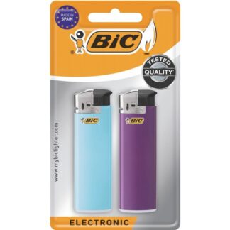 2 x Briquet Bic Electronique Maxi J38 (Blister de 2 briquets)
