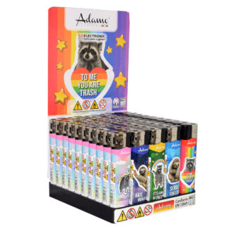 50 x Briquet Adamo Raccoon and Sloth